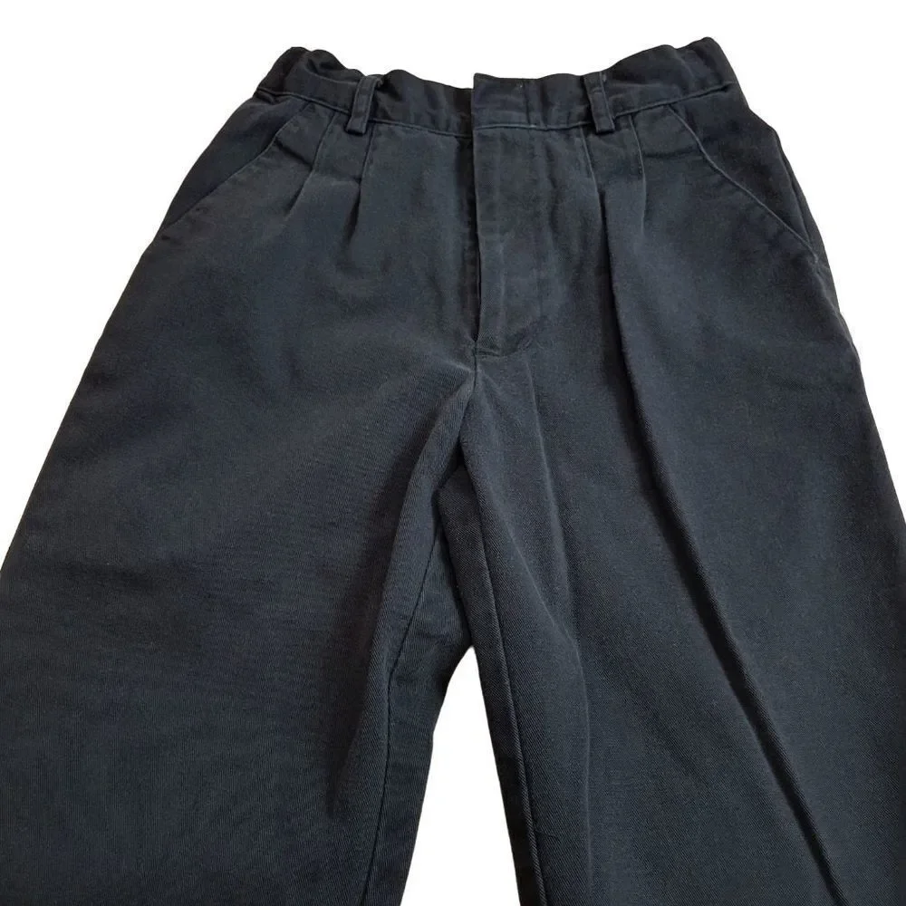 Austin pleated navy uniform pants 7